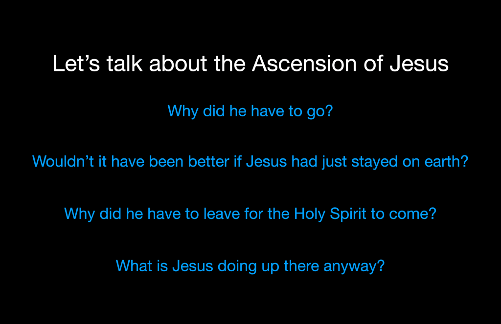 June 10, 28 A.D. – The Ascension — The Year of the Lord’s Favor #86